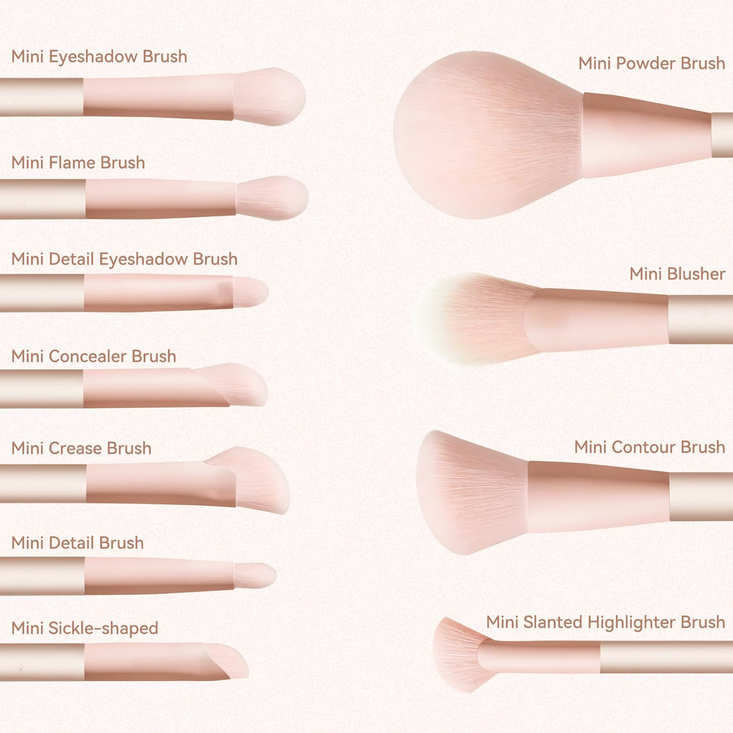 Travel Makeup Brush Set